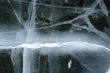 Cracked ice - snowy `lightning`