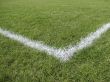 Corner boundary line of a playing field