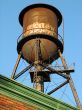 Old water tower on the roof