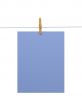Purple-blue paper sheet on a clothes line (+2 clipping paths)