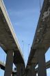 Under the highway viaducts