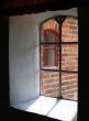 View from the window of an old brick house