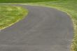 Asphalt road turn