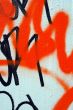 Abstract red airbrush graffiti