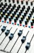 sound mixer. selective focus