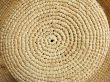 A top of a straw hat, close-up