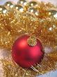  Red ball and  golden glare