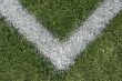 Corner boundary line of a sports field