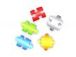 colour puzzle pieces - 3d render