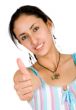 girl - thumbs up