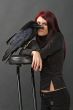 beautiful witch with raven