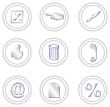 set of round icons