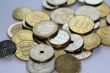 Europe coins on a table