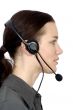 customer services girl from the side