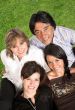 beautiful family outdoors