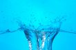 big blue splash water