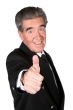 business man thumbs up
