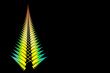 colourful christmas tree fern shape