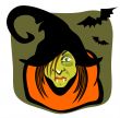 Witch and bats