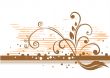 Floral bronze pattern