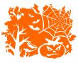 Orange halloween background