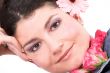 Pretty woman with flowers
