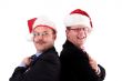 Businessman in christmas spirit