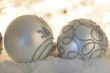 Silver Christmas baubles