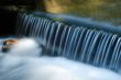 Streaks of running water