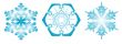 vector blue snowflakes