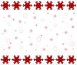 Red Snowflake Background