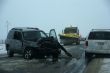 Traffic accident, on icy road
