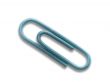 Blue paperclip