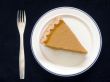 Pumpkin pie on plate
