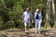 Senior couple walking