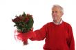 Giving her flowers