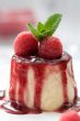 Delicious panna cotta dessert