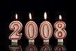 Happy New Year candles 2008