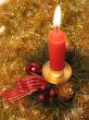 Christmas decoration with red candle