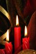 Christmas red candles