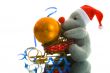 Christmas decoration with mouse