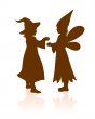 two halloween silhouettes