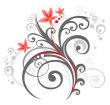 grey floral pattern