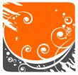 orange abstract pattern