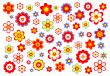stylized flowers background