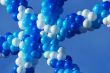 White and blue balloons