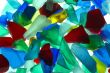 Colored glass pieces