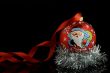 christmas tree ball with ribbon