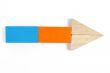 Baby blocks figure - arrow