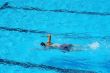 Swimmer in a pool